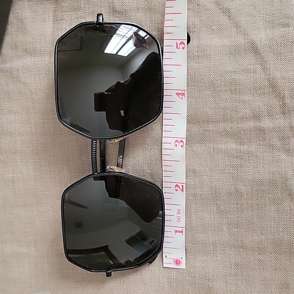 Versace Ve2248 55mm Hexagonal Sunglasses, Medusa Temple Hardware,  Matte Blk - Picture 9 of 13